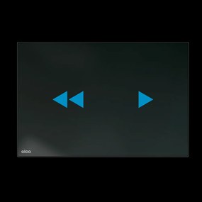 Comanda electronica de culoare, cu iluminare din spate, pentru module de instalare Slim, sticla negru NIGHT LIGHT-2-SLIM