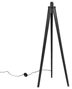 Lampă de podea rustică cu trepied negru - Tripod Classic