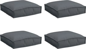 vidaXL Pernă 4 pcs Antracit 40 x 40 x 8 cm Material Oxford