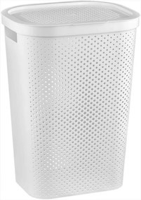 Coș de rufe murdar cu capac 59L - CURVER alb