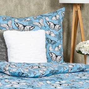 Lenjerie pat 4Home Butterflies, din bumbac, 220 x 200 cm, 2 buc. 70 x 90 cm