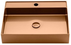 Chiuvetă arămie din oțel inoxidabil 55x42 cm Aurum – Sapho