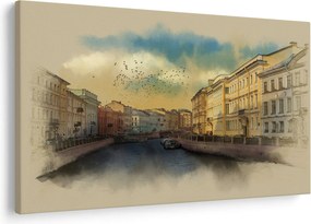 Tablou - Râul Moyka, Sankt Petersburg, Rusia (90x60 cm)