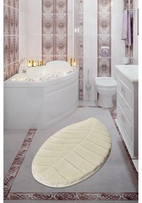 Covoraș de baie crem 60x100 cm Jungle Leaf – Foutastic