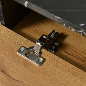 Comodă TV pentru living cu design unic, Culoare naturală | Aosom Romania
