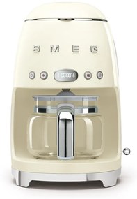 Cafetieră cu filtru 50's Retro Style 1,4 l 10 cești, nuanță crem - SMEG