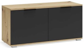 Suport pentru pantofi Walker 100 cm, stejar artisan / antracit