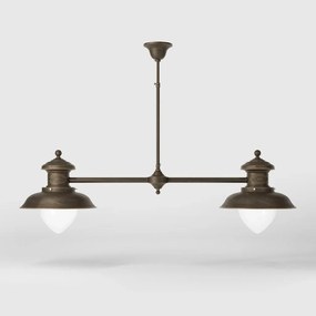 Lustra design italian din alama si sticla Al Mare