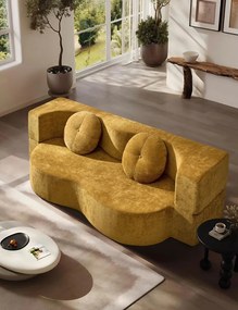 Canapea transformabilă în pat, spumă cu memorie HD, huse detașabile – 200×85×68 cm (Culoare: Maro)