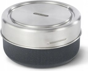 Cutie pentru pranz cupa din sticla Black+Blum GR-LB-L015, 0,75 L, Fara BPA, Gri inchis