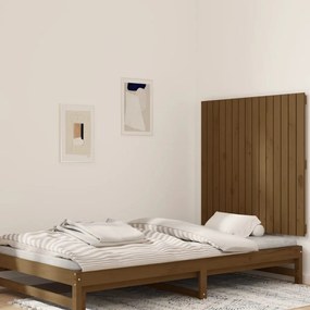 824886 vidaXL Tăblie de pat pentru perete, maro miere, 95,5x3x90 cm