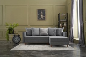 Canapea extensibilă de colț Aydam Right - Light Grey