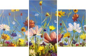 Tablou cu luncă înflorită (90x60 cm)