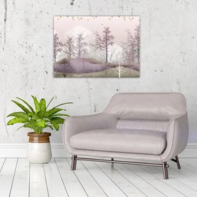 Tablou cu pădure (70x50 cm)