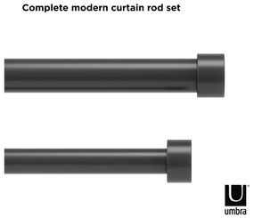 Galerie de perdea extensibilă 305-457 cm din oțel Cappa – Umbra