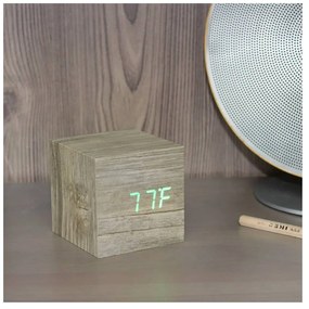 Ceas deșteptător digital Wooden Cube Click – Gingko