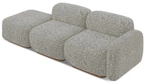 Șezlong modular gri (cu colț pe partea dreaptă) Ailani – Makamii