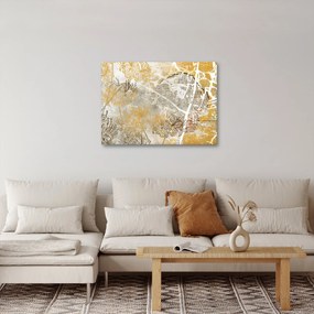 Tablou - Vintage perete cu flori (70x50 cm)
