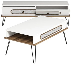 Set mobilier pentru living Biladi 2 (alb) . 1094090