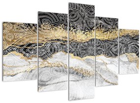 Tablou - Mandala în marmură (150x105 cm)