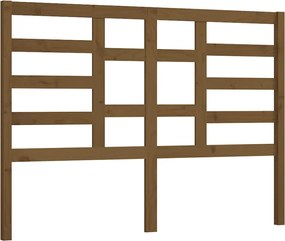 vidaXL Tăblie de pat, maro miere, 141x4x104 cm, lemn masiv de pin