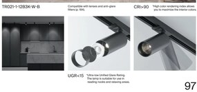 Spot LED accesoriu pentru sinele monofazate Unity, Focus Zoom alb