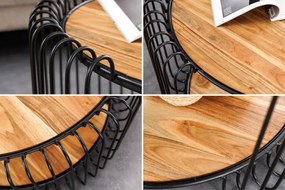 Masuta de cafea, Metal, Lemn, TRUE ELEMENTS 70cm