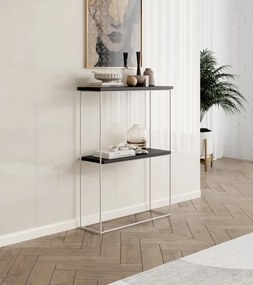 Consolă hol, 80x60x20 cm Velo 2, ADRK Furniture (Culoare: Negru / Gri beton)