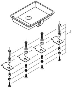 GROHE 3948000H - Lavoar CUBE CERAMIC 492 × 370 mm ceramică/alb