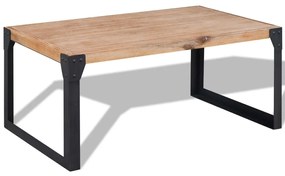 vidaXL Măsuță de cafea din lemn masiv de acacia, 100 x 60 x 45 cm