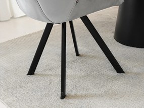 Scaun Nina (svetlogri + negru). 1111201