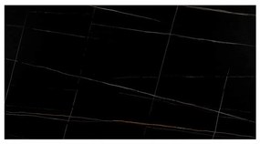Masă de bucătărie Michel 160 x 90 cm, negru / frasin