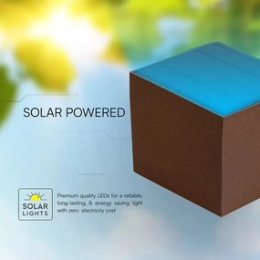 LED Sol aplică de perete cu senzor LED/9W/3,7V 3000/4000/5000K IP65 2600 mAh maro