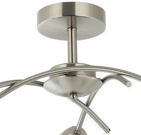 Lustră aplicată DONNA 3xE27/60W/230V nichel