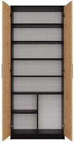 Dulap cu rafturi Obtenidas 1 (antracit + stejar artisan). 1132657