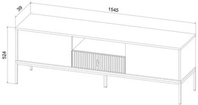 Comodă TV SUE, verde/negru