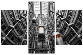 Tablou cu lift în clădire (90x60 cm)