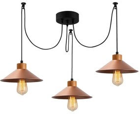 Lustră arămie cu abajur din metal ø 114 cm Manavgat – Opviq lights