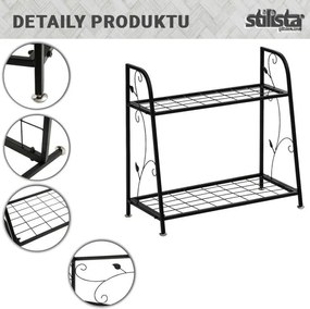 STILISTA Suport pentru plante, 61,5 x 61,5 x 29 cm, oțel
