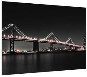 Tablou nocturn cu pod (70x50 cm), în 40 de alte dimensiuni noi