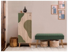 Mobilier Hol Beside 24 (stejar sonoma + verde) . 1093988