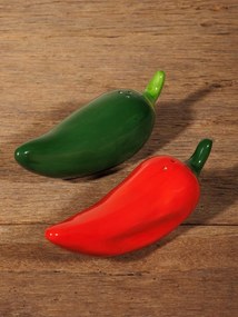 Set solnita si pipernita, forma de ardei, Jalapeno