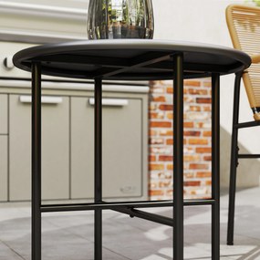 Outsunny Set bistro ratan 3 piese, set de ședere, mobilier de grădină cu 2 fotolii, masă de cafea 54 x 66 x 76 cm Galben | Aosom Romania