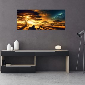 Tablou - Lei odihnindu-se (120x50 cm)