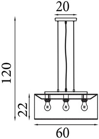 Lustra suspendata cu abajur oval in Hessian