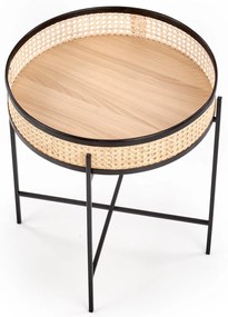 Masuta de cafea Rattan Natural, LANIPA 50x55 cm