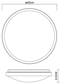 Plafonieră LED SAMMI LED/24W/230V 3000/4500/6000K Globo 41766-24