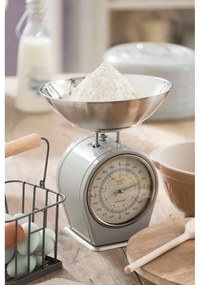 Cântar de bucătărie Kitchen Craft Living Nostalgia, gri deschis, 4 kg