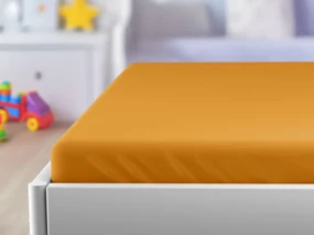 Cearsaf Jersey pentru patut copii caisa 60x120 cm