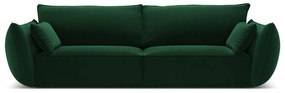 Canapea verde-închis cu tapițerie din catifea 208 cm Vanda – Mazzini Sofas